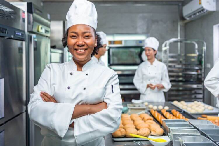Professional Baker at work